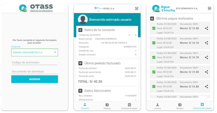 App para consultar y pagar agua en Perú desde el celular 2 Consultar y pagar agua en Perú