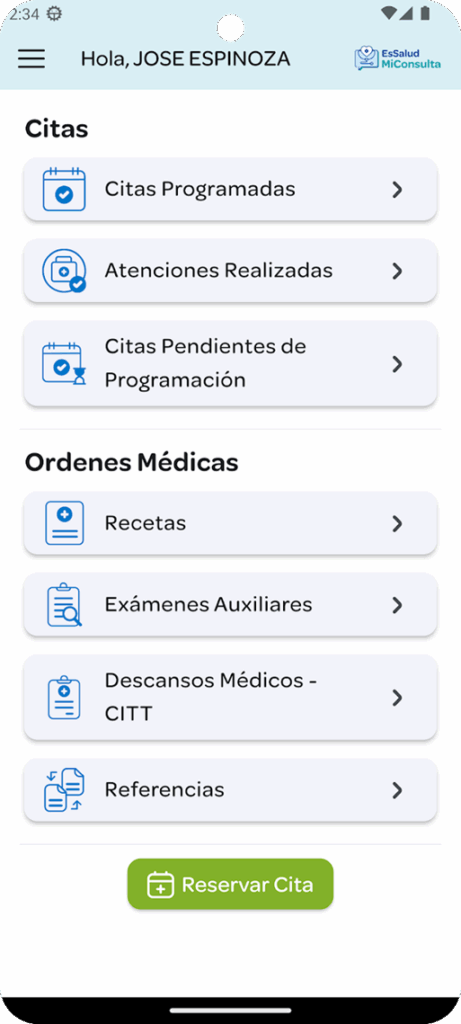 ¿Cómo reservar una cita médica en EsSalud desde el celular? 2 Reservar una cita médica en EsSalud