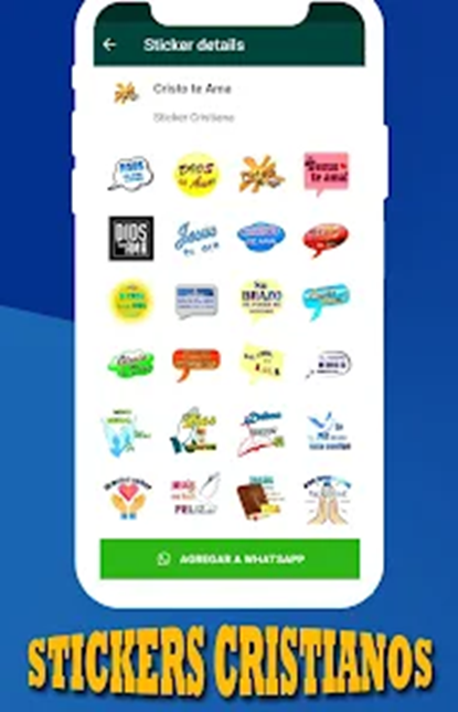 Crear stickers cristianos para WhatsApp gratis desde el celular 4 Stickers cristianos