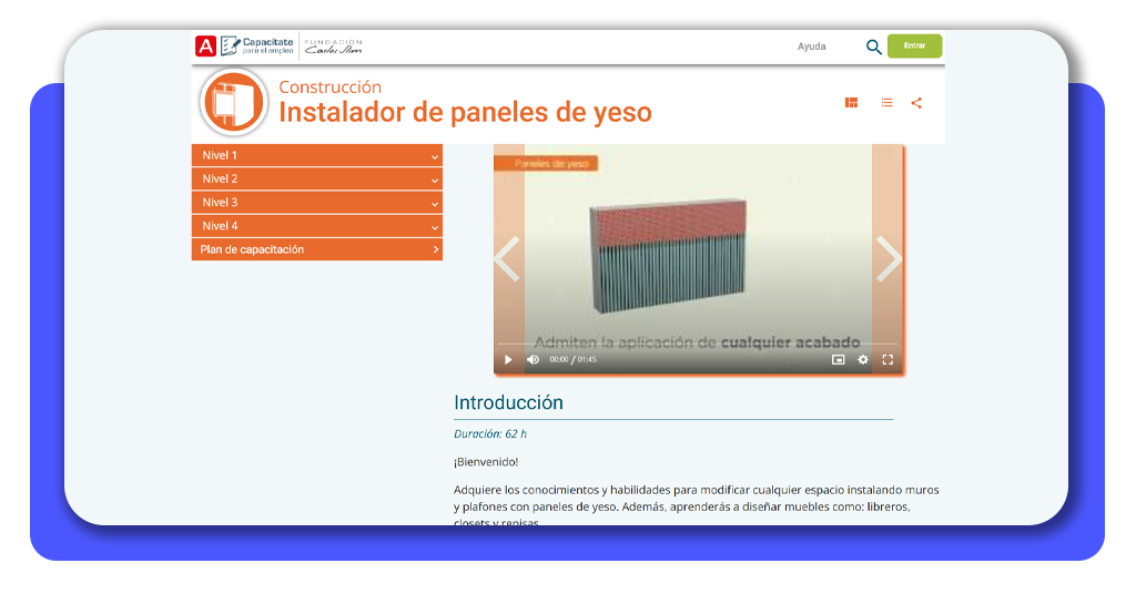 Curso paneles de yeso gratis: alta demanda laboral en construcción 2 Curso paneles de yeso