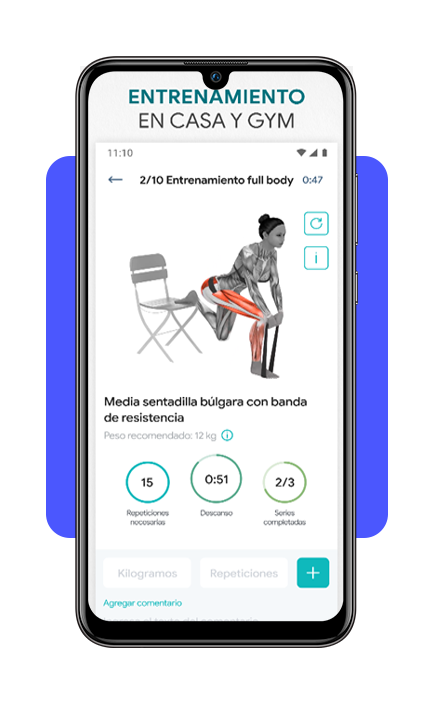 Descarga gratis la app con +100 ejercicios para quemar calorías 4 Ejercicios para quemar calorias