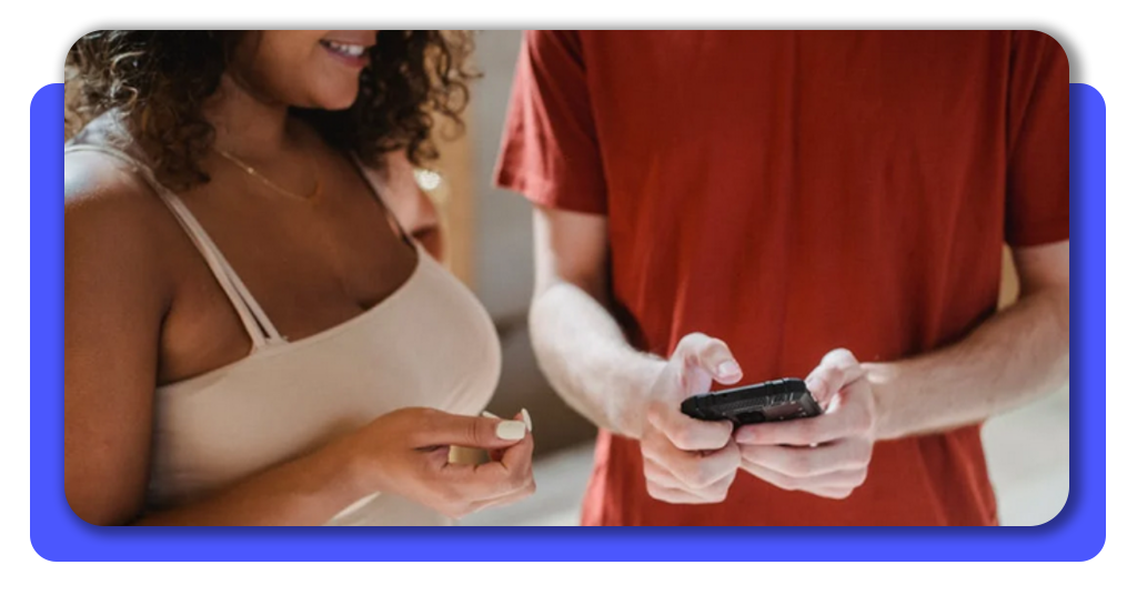 App de citas en smartphone