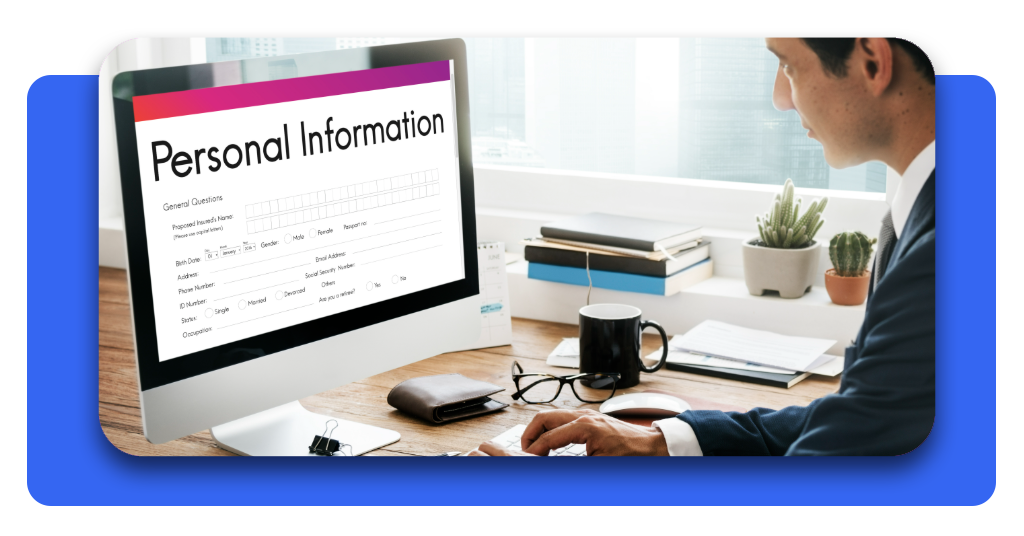Documento con el formulario de información personal y el código de identidad ciudadano requerido para trámites oficiales en el país.